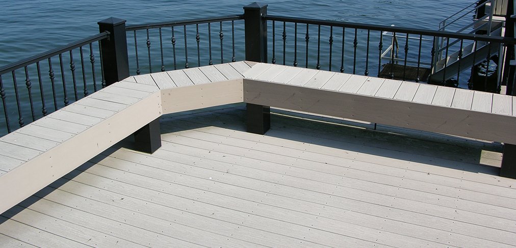 pvc deck seating area